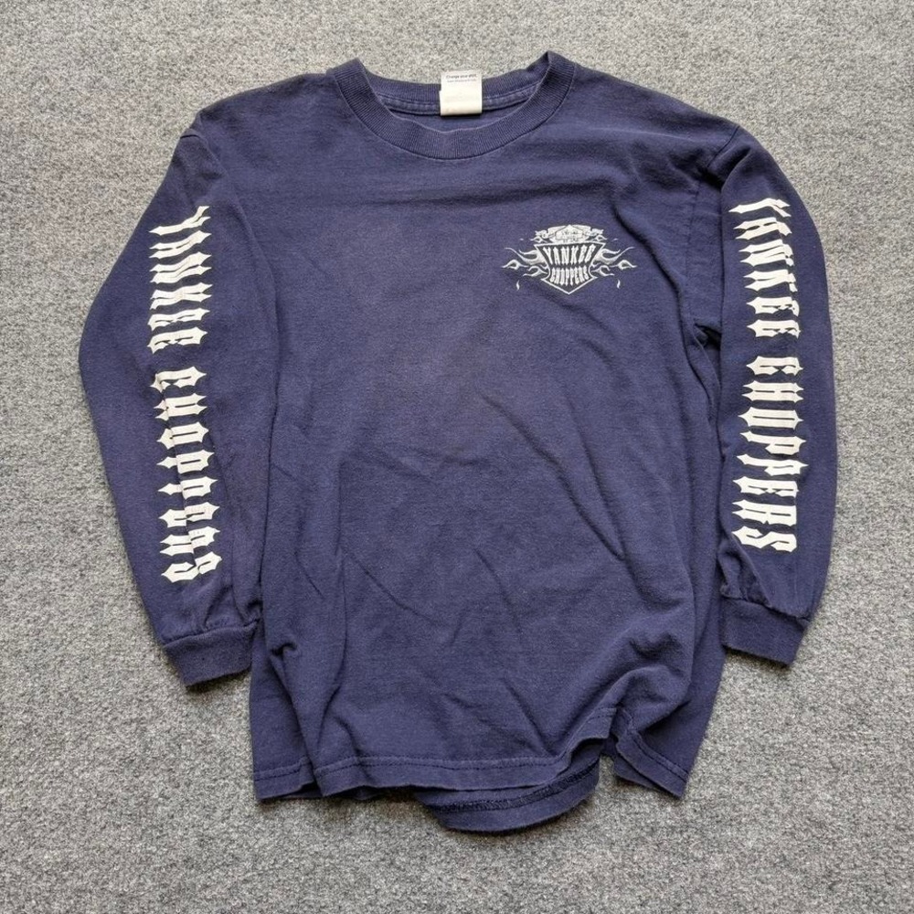 Y2K yankee choppers t shirt size boys large longsleeve